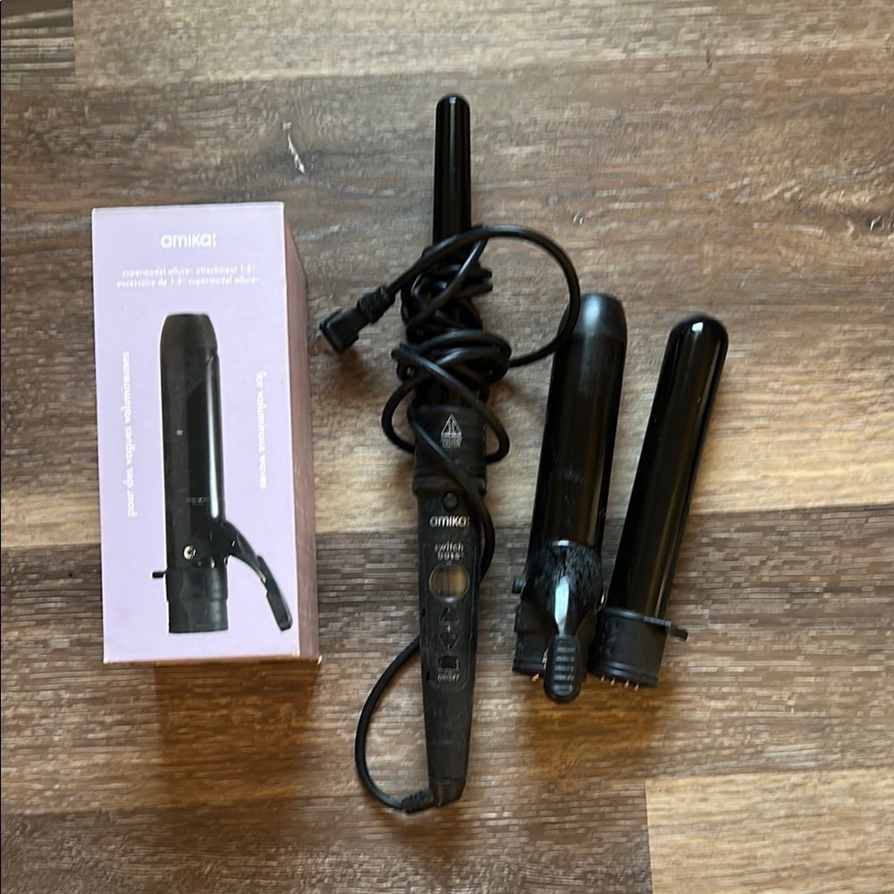 Amika Switch Base Hair Styling Wand with Attachments